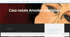 Desktop Screenshot of casanataleamedeomodigliani.com